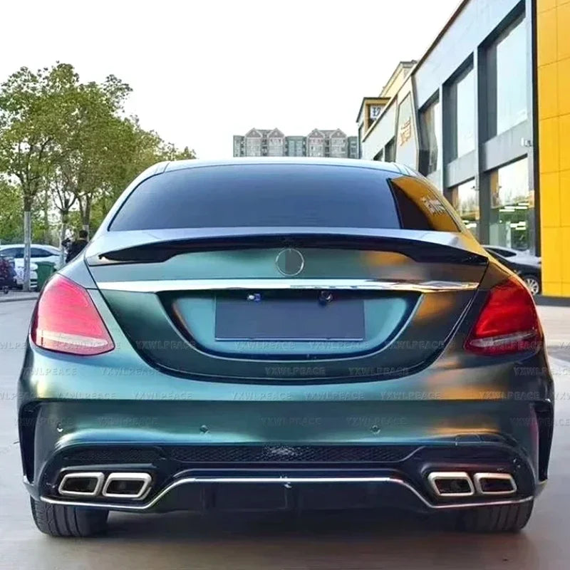 Alerón trasero para maletero de coche, accesorio de ABS, estilo Butson, W205 para Mercedes, 2015-2019, C200, C250, C300, C350, C400, C450, C220, 4 puertas