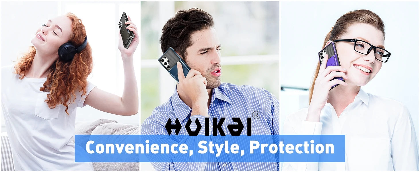 Funda con Tarjetero para Samsung Galaxy S26 Ultra S25 S24 S23 S25 FE A17 A56 A37, Funda Protectora Resistente con Ranura Oculta para Tarjetas