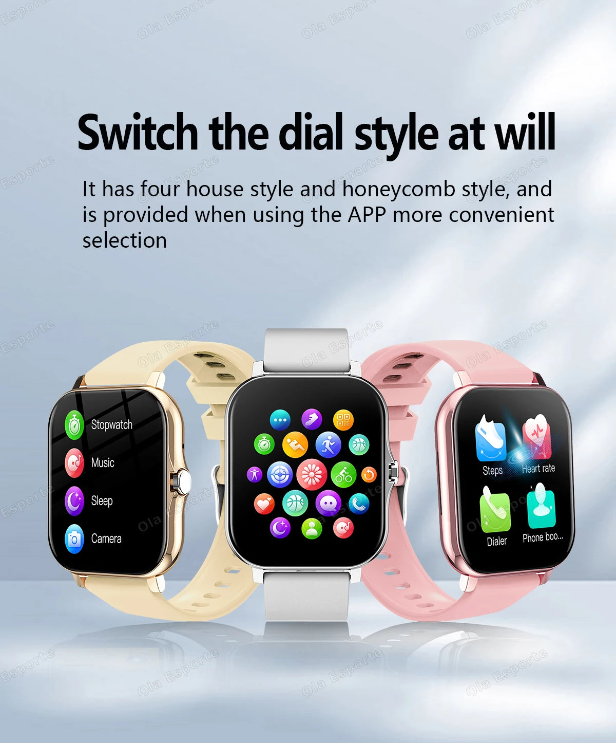 20226 Nuevo reloj inteligente de 1,83 pulgadas Notificaciones de llamadas Monitoreo del sueño Seguimiento de actividad Reloj inteligente Compatible con Android e iOS