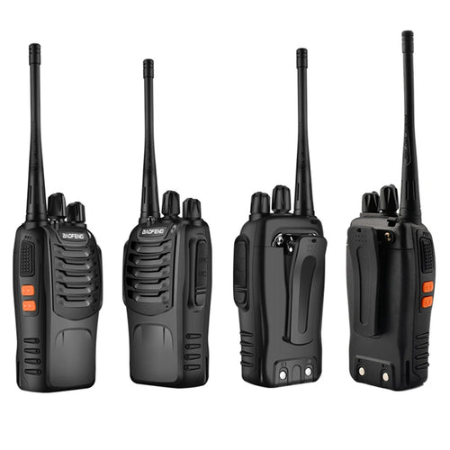 2 uds Baofeng BF 888S Walkie Talkie UHF BF888S transceptor de Radio portátil de jamón bidireccional de largo alcance para receptor de Hotel de caza