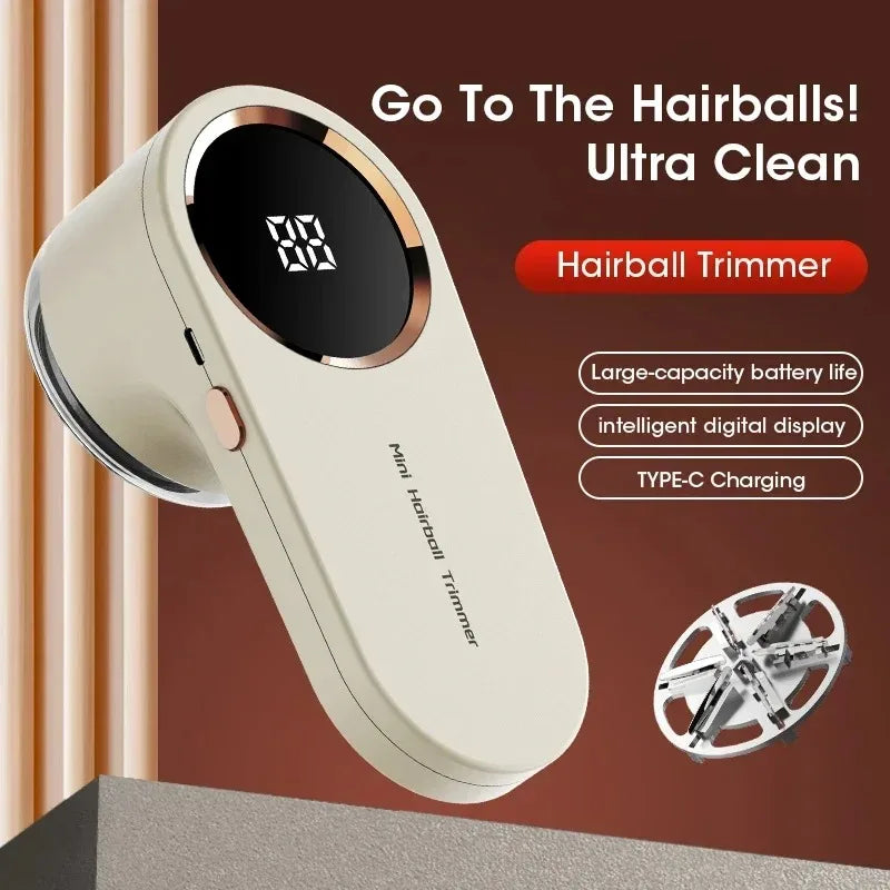 Eliminador de pelusas portátil, eliminador de pellets de pelusa eléctrico para ropa, pantalla LED, recargable para ropa, afeitadora de tela, eliminador de pelusas