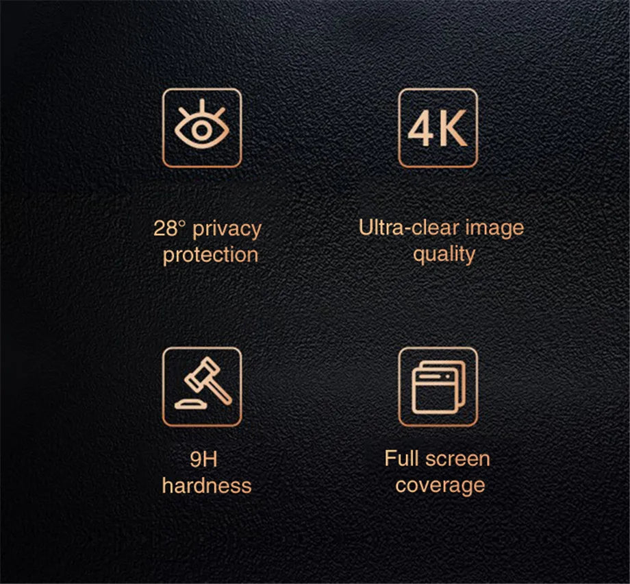 2 unidades de protector de pantalla antiespía de cubierta completa para iPhone 11 12 13 14 PRO MAX 6 7 8 Plus XS X XR de vidrio templado de privacidad