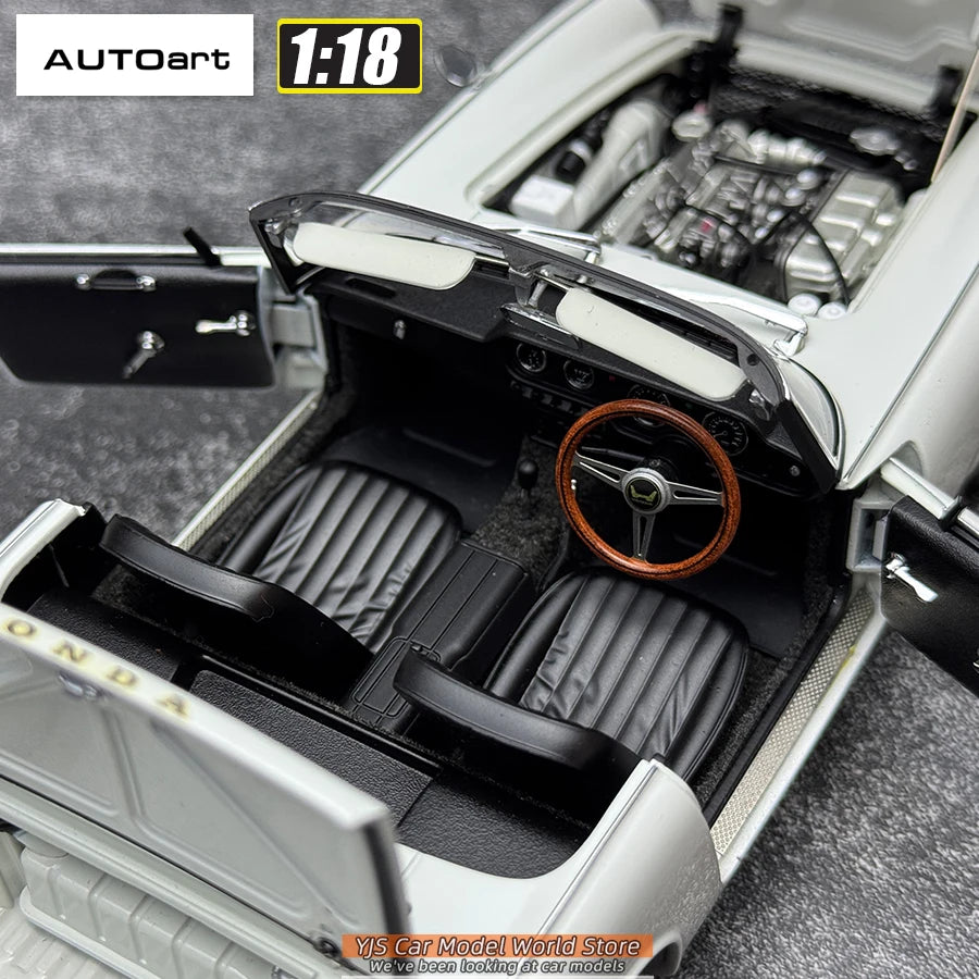 AUTOART 1/18 Honda S800 Coche Deportivo Convertible Modelo de Coche Enviar a un amigo Colección Personal Adorno Estático