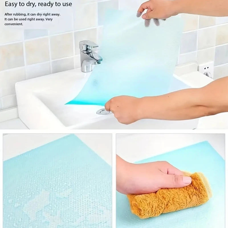 Estera de revestimiento para refrigerador impermeable de EVA, almohadilla de cocina lavable con moho, mantel Individual para cajón de gabinete antiaceite, estera para nevera con aislamiento térmico, 4 Uds.