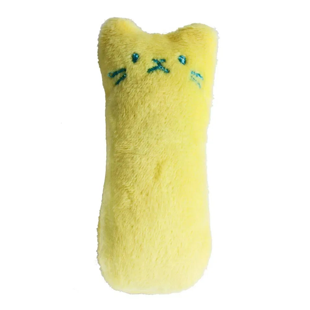 1 pieza de juguete para gatos con diseño de gato, que contiene una almohada de felpa con sonido, juguete interactivo para mascotas, juguetes de felpa para mascotas, varios colores disponibles