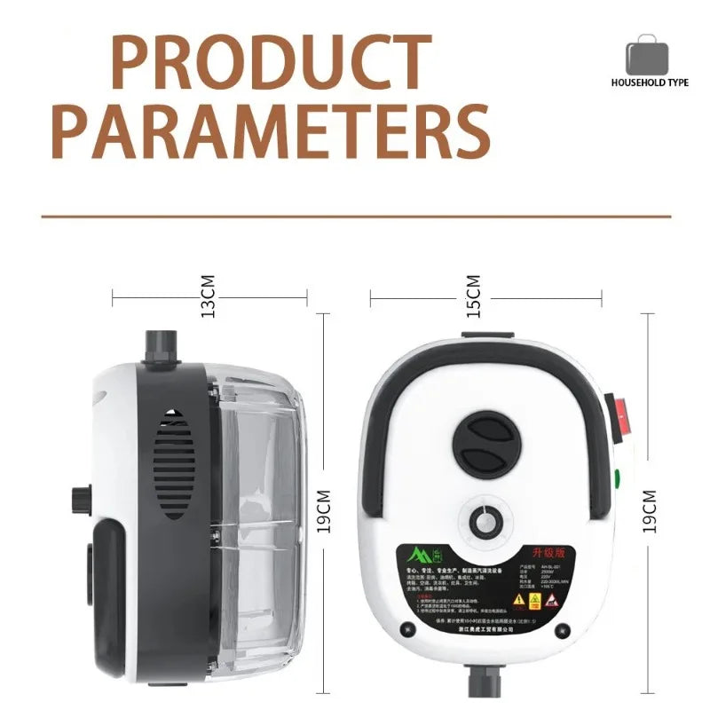 Limpiador a Vapor de Alta Temperatura, Lavadora a Presión, Máquina de Limpieza a Vapor para Aire Acondicionado, Cocina, Hogar y Automóvil