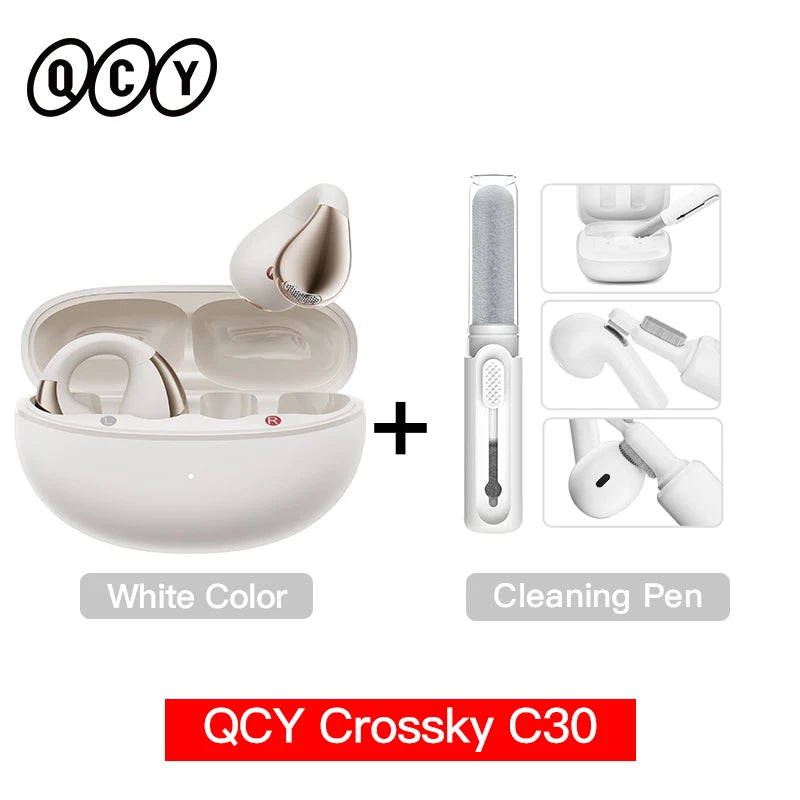 QCY Crossky C30 auriculares con Clip para la oreja Bluetooth 5,4 inalámbricos de oído abierto deportes TWS auriculares de doble conexión