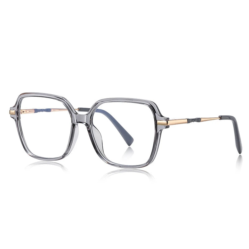 CLLOIO, gafas de lectura poligonales personalizadas de primera calidad, gafas de miopía a la moda para mujer, gafas graduadas con bloqueo de luz azul