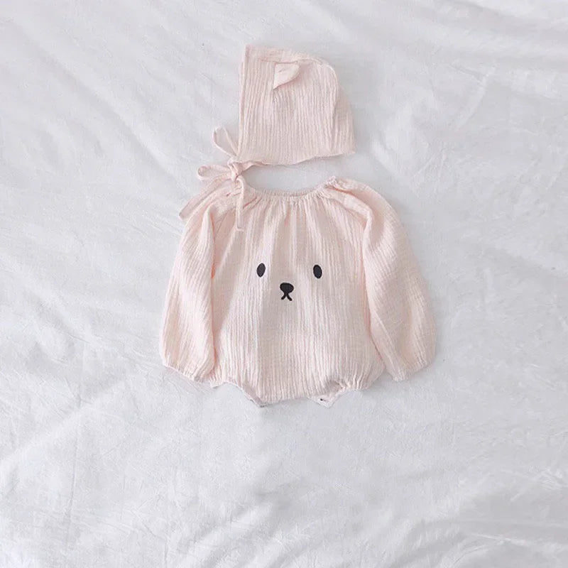 Body para bebé recién nacido con sombrero, ropa de algodón orgánico de manga larga para niña y niño, disfraces de fotografía, ropa para niña y niño