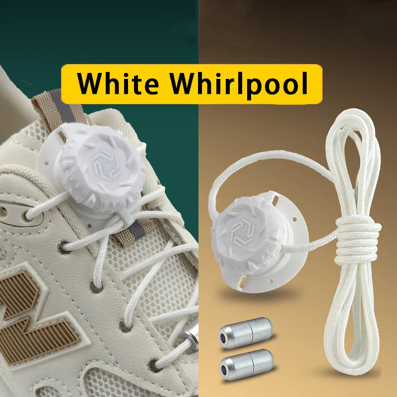 Cordones automáticos para zapatos sin nudos, cordones con hebilla giratoria, cordones gruesos para zapatillas, cordones rápidos para niños y adultos, unisex.