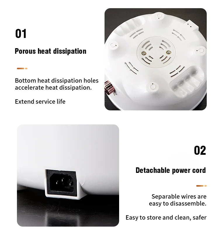 Sartén eléctrica multicocina de 220V, barbacoa casera, filete frito, tortilla de pescado, sartén antiadherente, máquina eléctrica con enchufe europeo