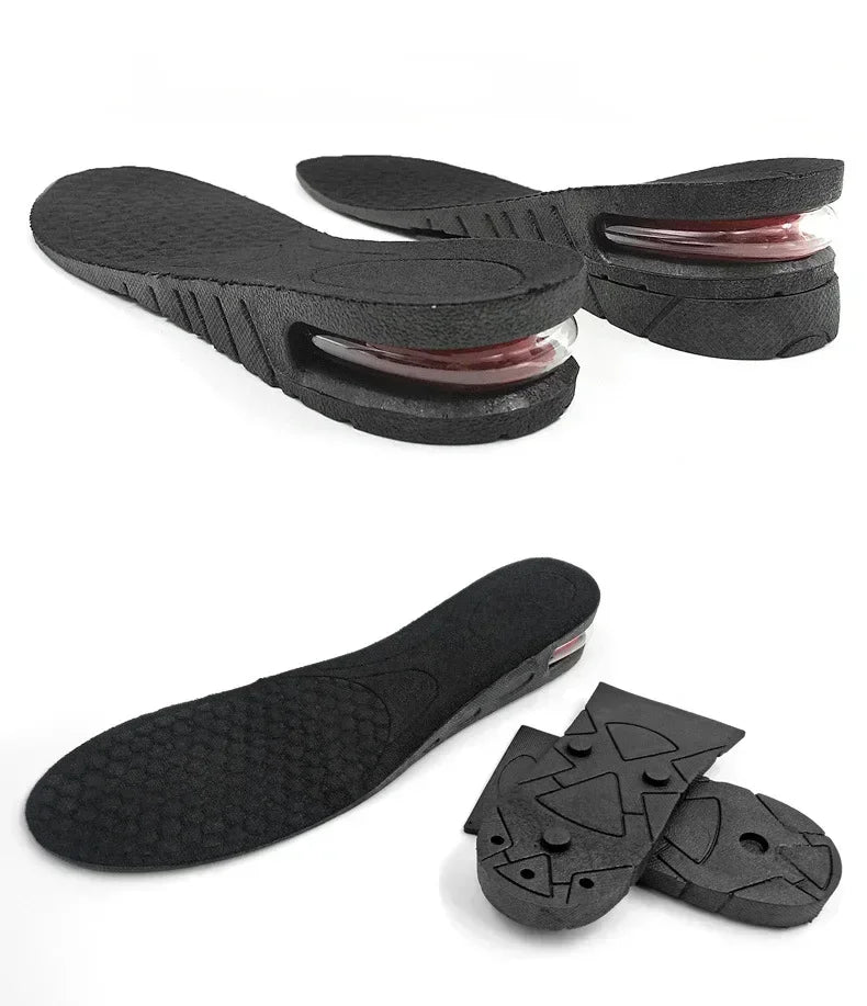 Plantilla de elevación de cojín de zapato de aire para hombres y mujeres, plantilla Invisible Variable de 3-9cm, plantillas para aumentar la altura, almohadilla de soporte más alta de corte ajustable