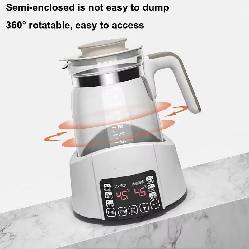 NUEVO Hervidor Termostático Inteligente de 1.2L para Leche Infantil, Olla de Aislamiento para Agua Caliente, Calentador Automático de Leche, Leche Caliente, Leche en Polvo G