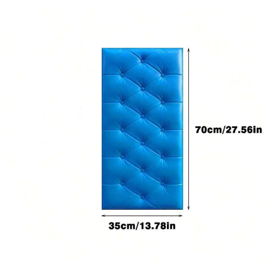 Pegatinas de pared 3D, papel tapiz autoadhesivo grueso Tatami, alfombrilla de pared anticolisión, cojín de espuma suave para dormitorio de niños y sala de estar