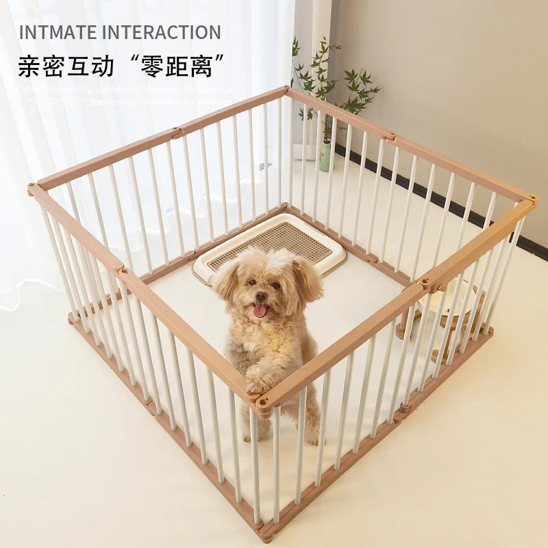 Jaula para perros fuerte y duradera, valla interior suave para mascotas, vallas para perros antioxidantes, diseño creativo, fácil instalación, suministros de productos para mascotas