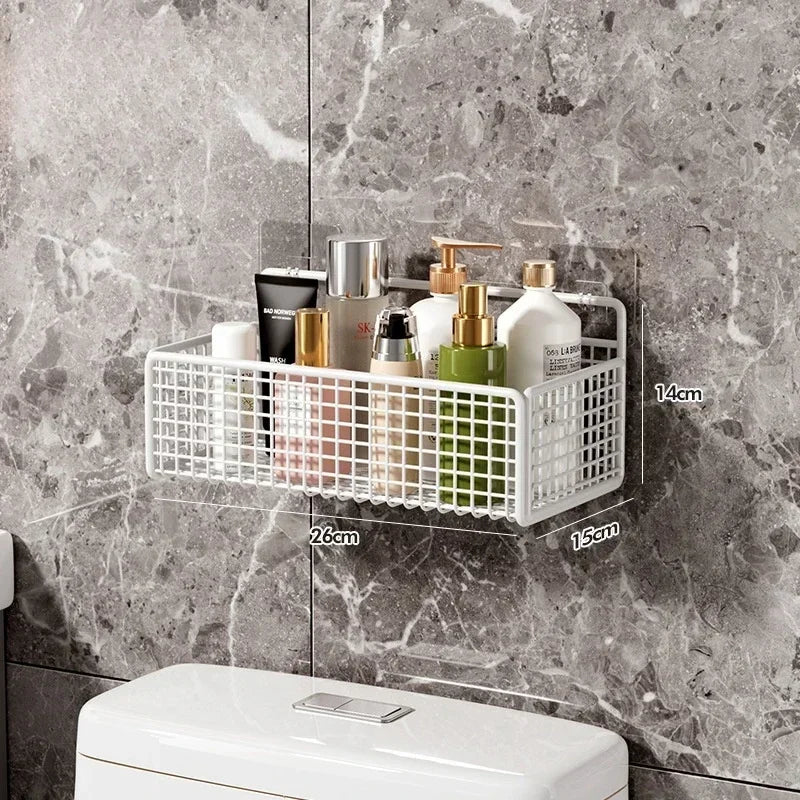 Cesta de almacenamiento para colgar en la pared, organización del fregadero del baño, organizador de puertas de gabinete, cesta para cocina, estante de almacenamiento de verduras