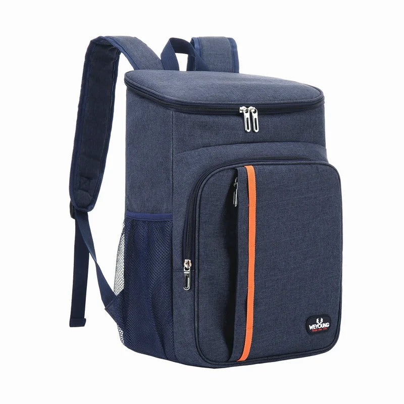 Bolsa de almuerzo térmica portátil de 18L, caja de comida duradera, resistente al agua, funda con aislamiento de hielo, mochilas para cena Oxford para acampar, Icebox