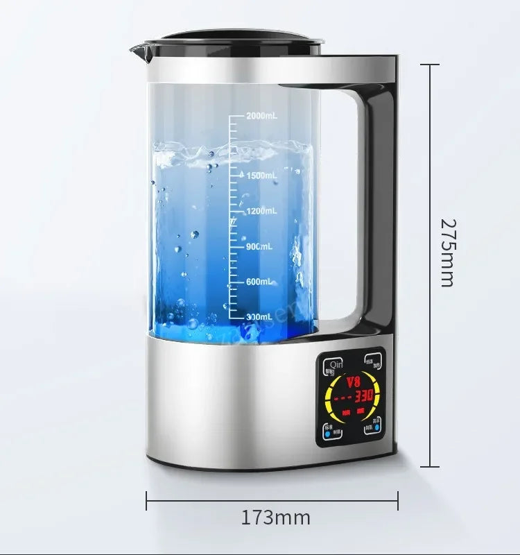 Hervidor de agua eléctrico rico en hidrógeno, máquina ionizadora de agua, filtro de agua, para bebidas, 100-240V 2L
