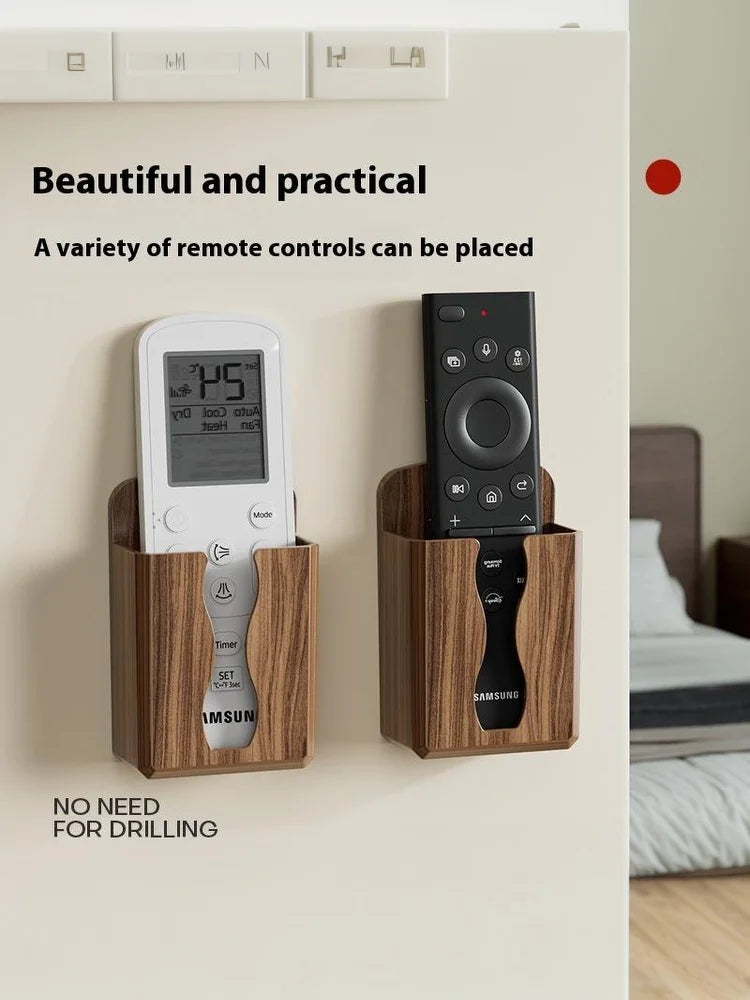 Estuche de carga para teléfono móvil montado en la pared sin perforaciones, 2 tamaños, soporte pegada, Base de Control remoto, soporte para estante de almacenamiento para baño