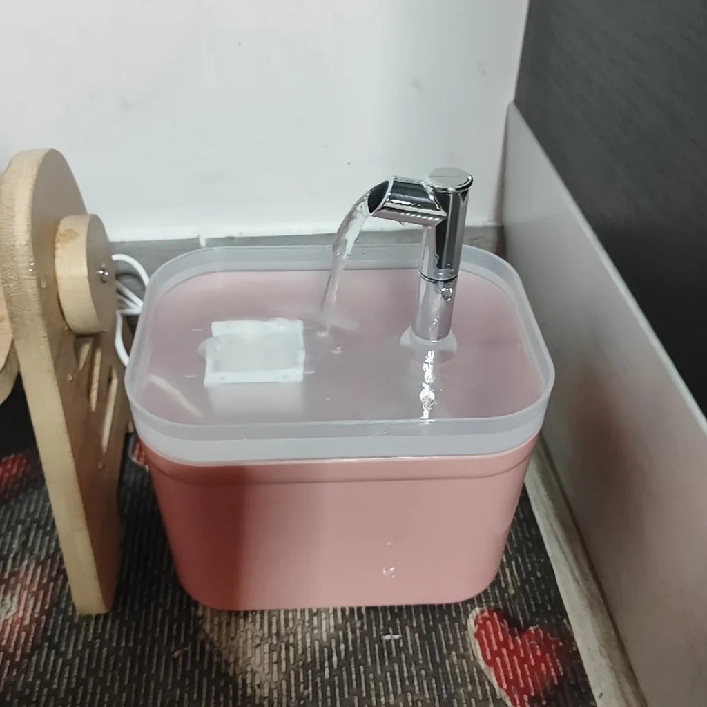 Dispensador de Agua Automático para Gatos de 1.5L, Dispensador de Agua con Flujo Circulante, Bebedero de Agua para Gatos y Perros, Tazón de Agua, Tazón de Alimentación