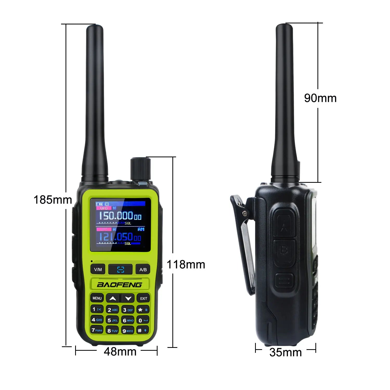 2 unids/pack Baofeng UV-5R Mini doble banda Dual PTT Walkie Talkie 5RMINI banda aérea Rx 5W compacto VOX FM Radio aficionado carga tipo C