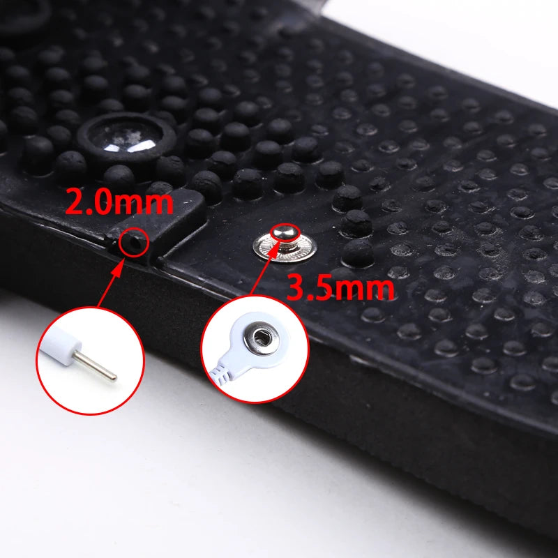 Zapatillas masajeadoras eléctricas Tens para terapia muscular, zapatos, masajeador de pies relajante corporal para masajeador Estimulador eléctrico