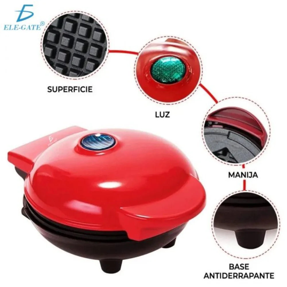 Waflera Eléctrica para Waffles en Forma de Corazón