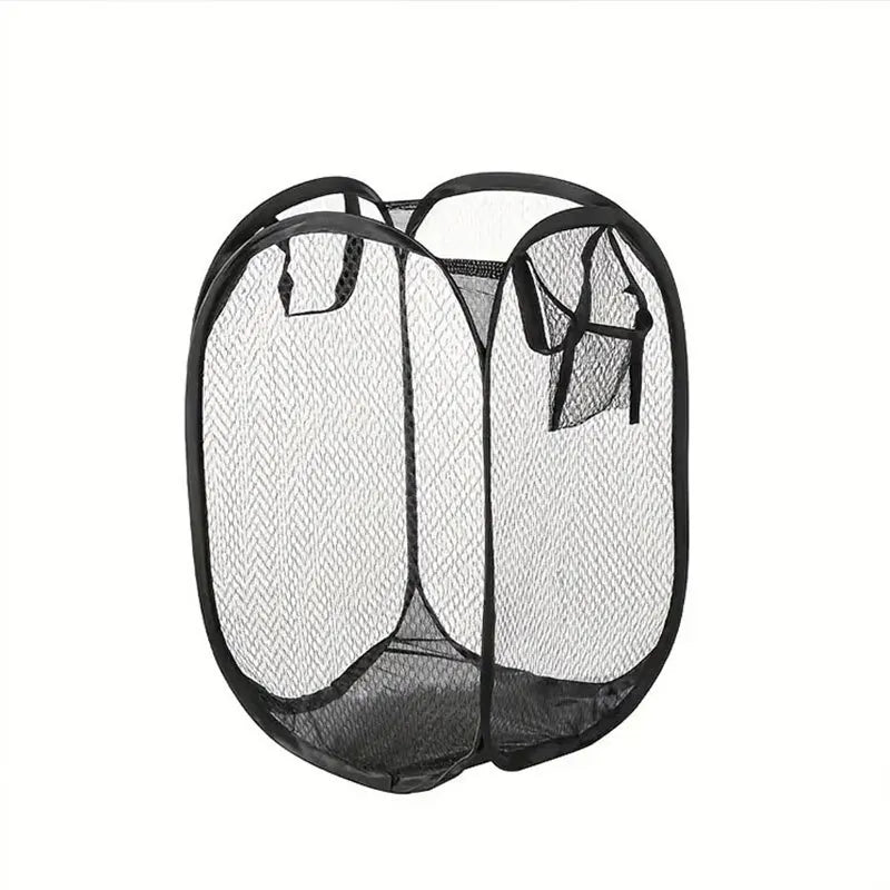 Cesta para la colada emergente de malla, cesta para la colada, cesta plegable para almacenamiento de ropa sucia, cesta de almacenamiento de gran capacidad