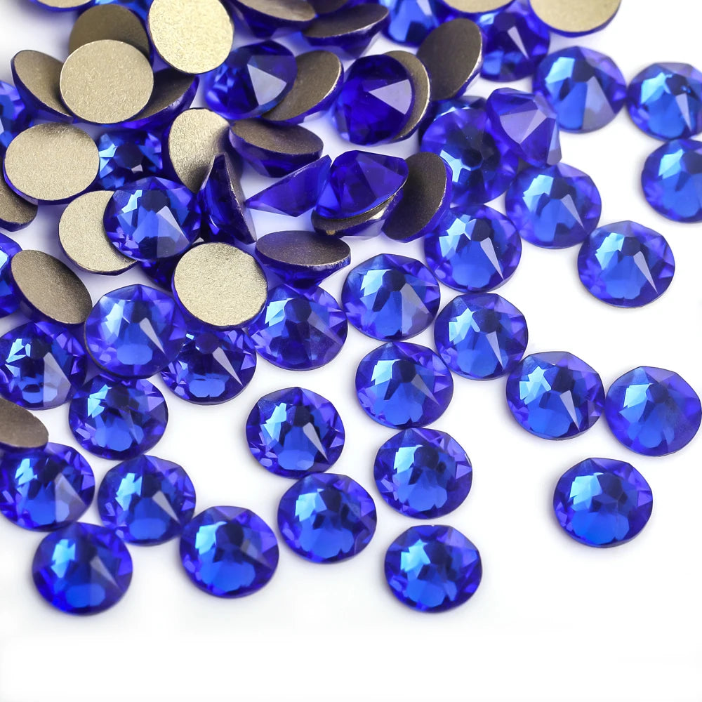 VC 2088-diamantes de imitación para decoración de uñas, 16 caras de corte, cristales brillantes, ss10-30 Strass 8Big + 8Small, sin fijación térmica