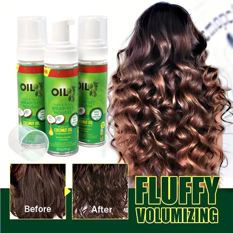 Mousse para el cabello con Control del Frizz, estilos ondulados, trenzas de Mousse, espuma hidratante de 100Ml, ratón para peinar el cabello con barra de cera para el cabello para trenzas