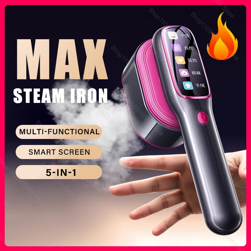 Nueva plancha de vapor portátil para ropa, Mini vaporizador portátil para ropa, máquina de prensado de tela para ropa de viaje de calentamiento rápido con hogar