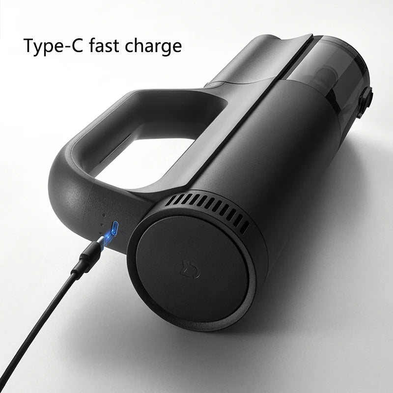 Aspiradora para Auto Mijia, 21kPa de Succión, Carga Tipo-C, Filtración de 5 Etapas, 2400mAh, Aspiradoras Inalámbricas para el Hogar, Lavables