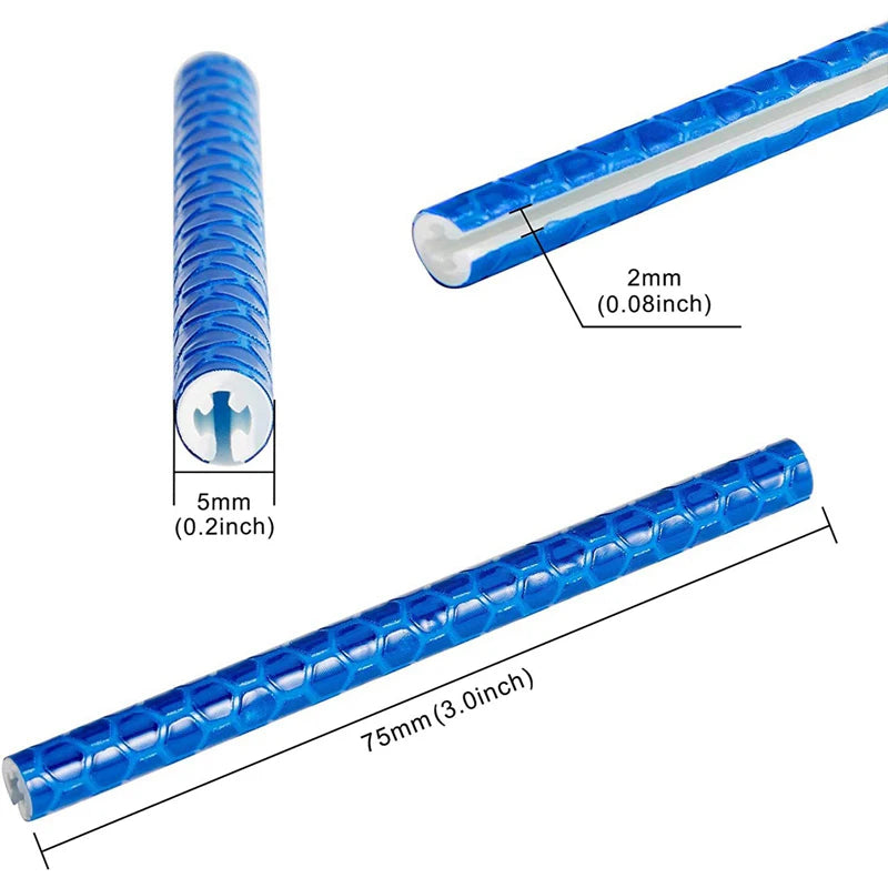 12 unids/bolsa radios de rueda de bicicleta pegatina reflectante tira de tubo luz de advertencia DIY 7,5 cm MTB Reflector de ciclismo Kit de seguridad reflectante