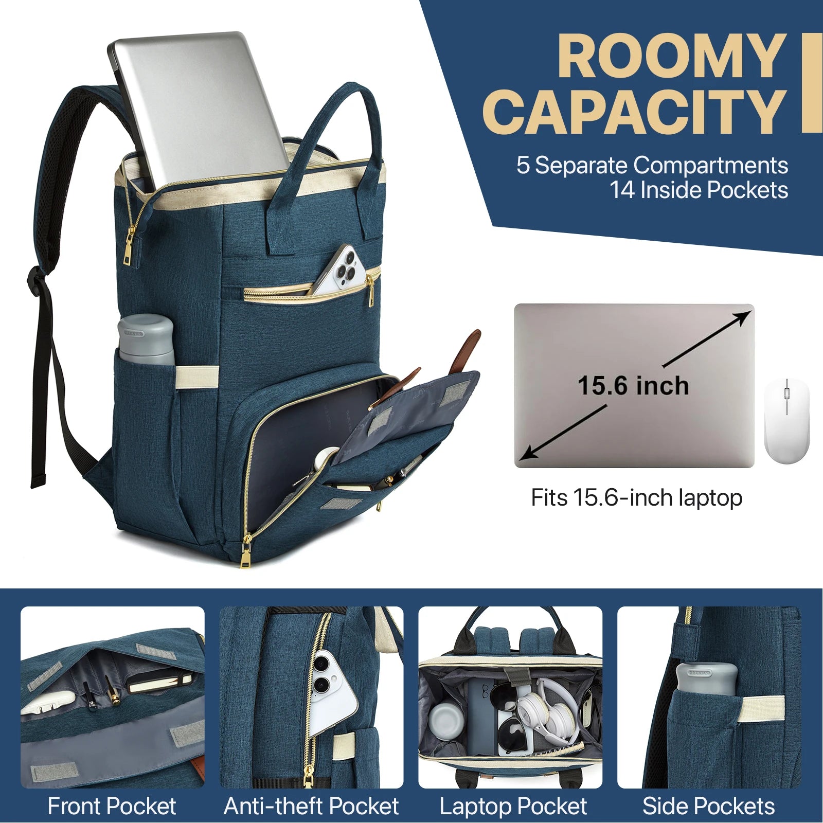 Mochila para el almuerzo, bolsa de Picnic con aislamiento, bolsa de viaje multifuncional, gran capacidad, Picnic al aire libre, Camping, mochila impermeable