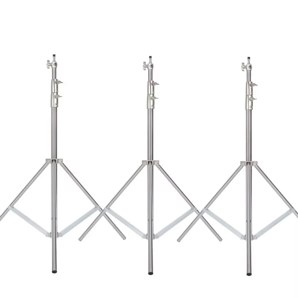 Trípode de presión de aire de 290cm con rodamiento de 10kg para cámara, soporte de luz de acero inoxidable para anillo de luz en vivo, Youtube y fotografía suave