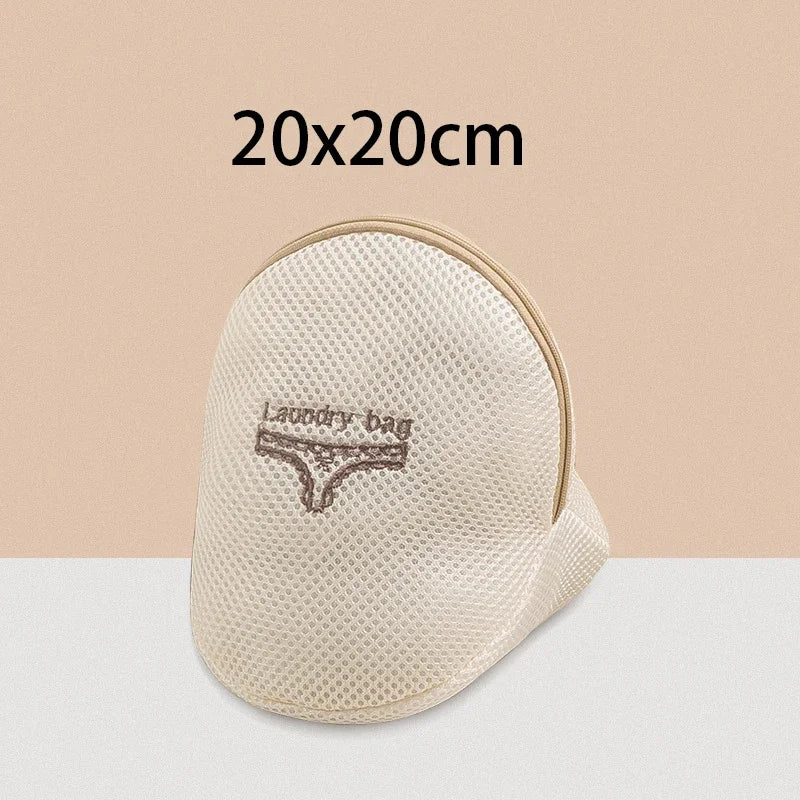 Juego de 7 Bolsas de Lavandería con Bordado Grueso, Bolsa de Lavado de Malla Fina para Prendas Delicadas, Organizador de Ropa para el Hogar