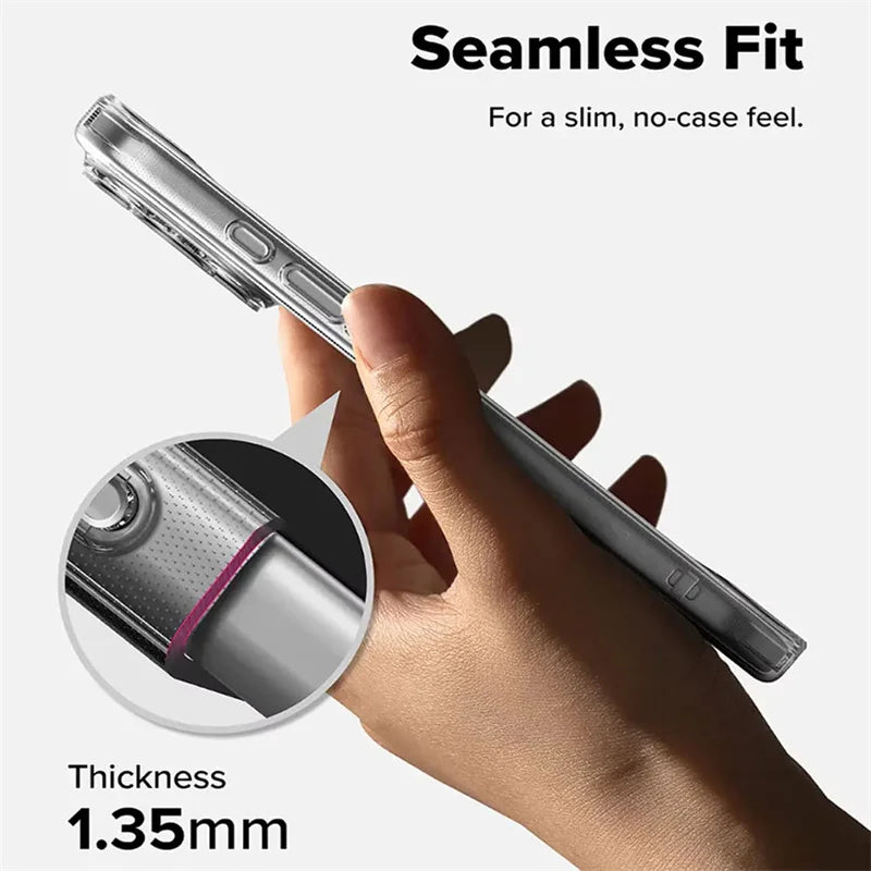 Fundas de teléfono transparentes ultrafinas de TPU para iPhone 17 16 15 14 13 12 11 Pro Max Plus 17 Air 16E XR XS Max cubierta de silicona transparente
