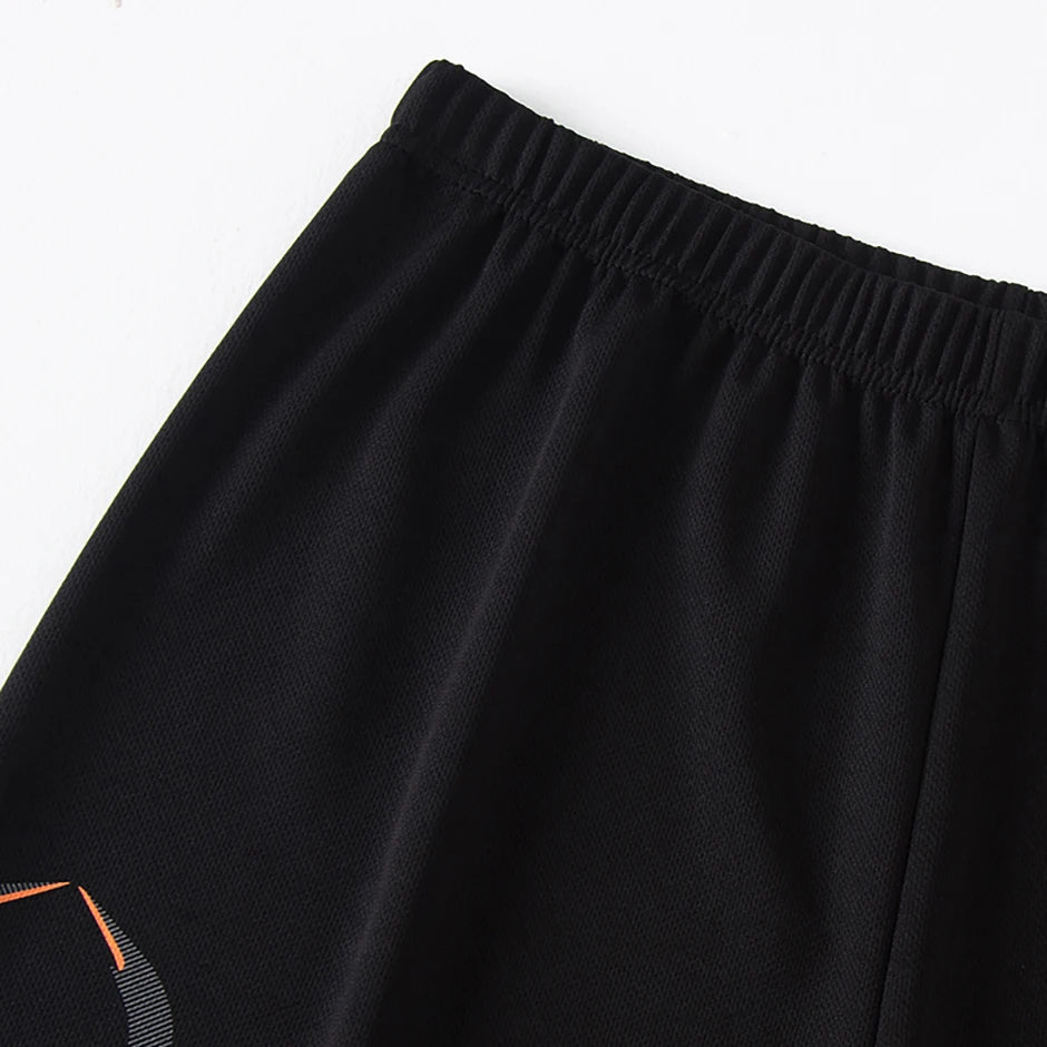 Conjunto de manga corta para hombre de las cuatro estaciones, camiseta estampada de secado rápido para deportes juveniles, Fitness, correr, cómodo e informal, 2 piezas
