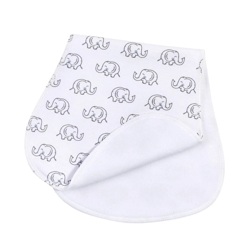 Paños de Bebé de 2 Capas, Baberos Absorbentes para Recién Nacidos, Baberos de Algodón Suave para Bebés, Regalo para Baby Shower