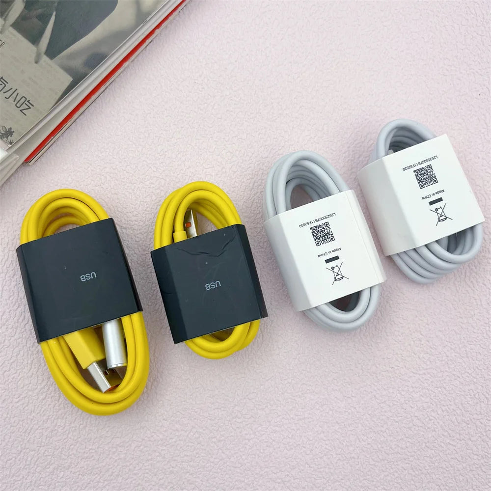 120W 90W 67W 55W 33W Original Xiaomi 6A Usb tipo C Cable de carga rápida codo de 90 grados para Poco X5 X6 Redmi Note 9 11 12 13 Pro +