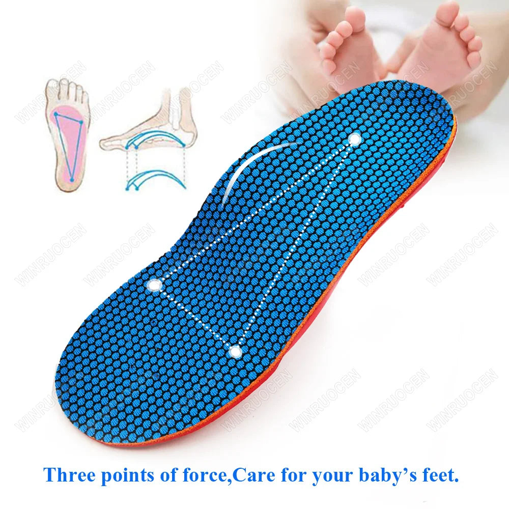 Plantillas ortopédicas con soporte para arco para niños, insertos de zapatos para niñas y niños, pies planos, fascitis Plantar, almohadillas para aliviar el dolor en el talón