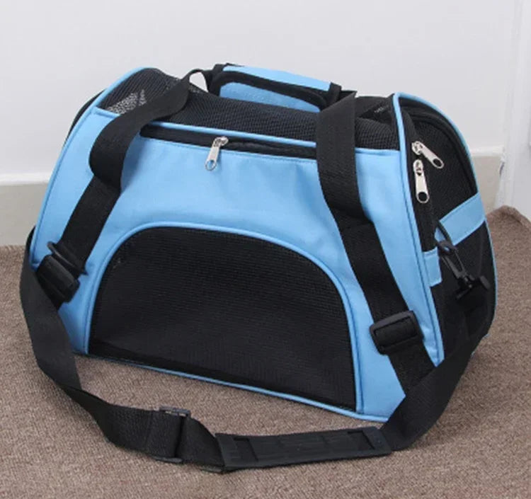 Bolsas de transporte para gatos, bolsa de transporte portátil para perros, bolsas de transporte transpirables de malla para perros pequeños, bolso plegable para gatos, bolsa de viaje para mascotas, bolsa de transporte