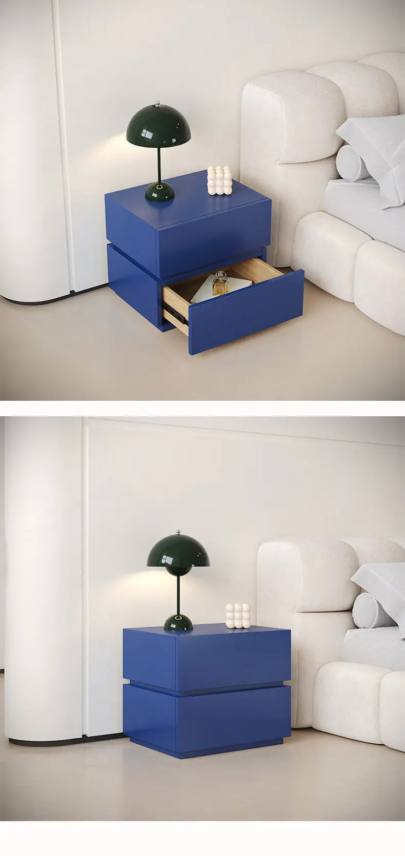 Mesita De Noche De decoración amarilla, mesita De Noche De almacenamiento japonesa barata estética, muebles Retro ahorradores De espacio