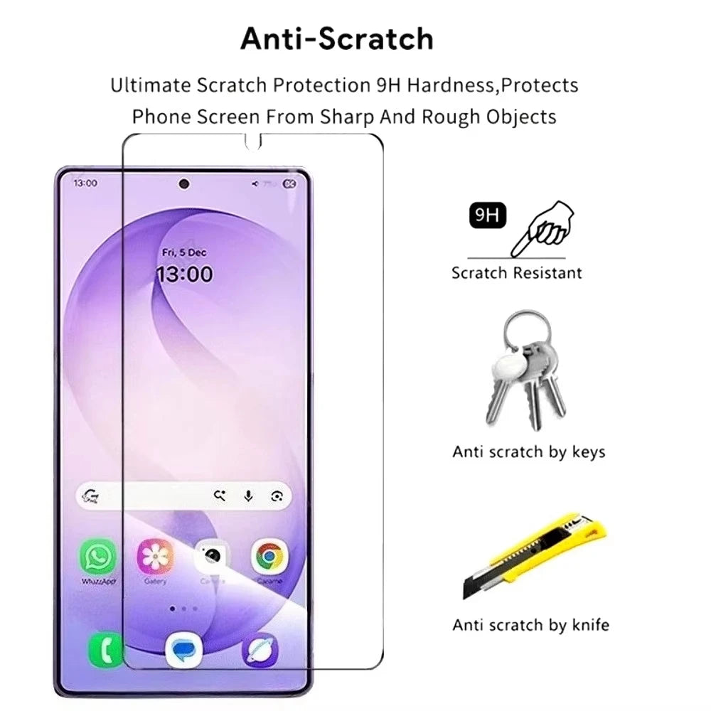 Protector de pantalla de vidrio templado para Samsung S26 Ultra S26 S25 S24 S23 S22 Plus S26U, sensibilidad táctil HD, 1-3 unidades