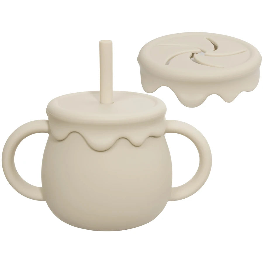Tazas de alimentación de bebé, vasos portátiles, taza para sorber, contenedor de comida sólida, taza para aperitivos, tazas de aprendizaje para niños pequeños, suministros para recién nacidos