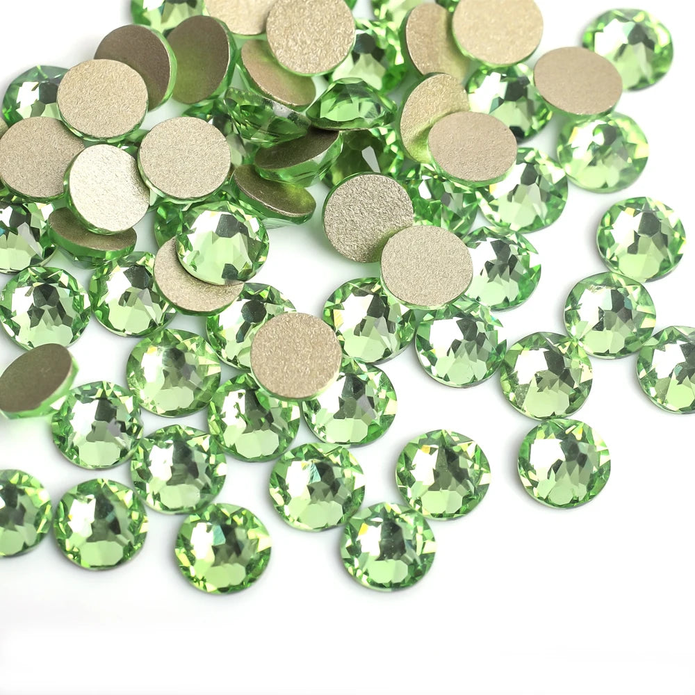 VC 2088-diamantes de imitación para decoración de uñas, 16 caras de corte, cristales brillantes, ss10-30 Strass 8Big + 8Small, sin fijación térmica