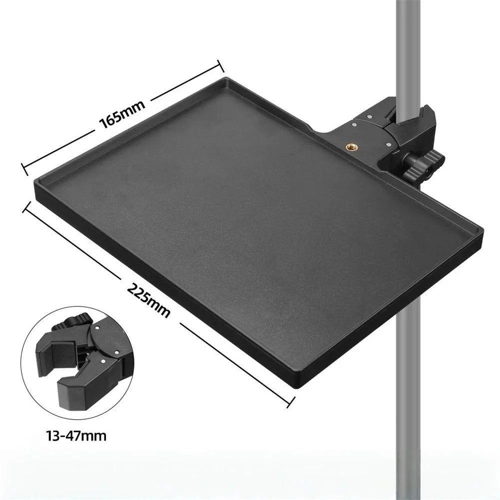 Soporte Universal Ajustable para Micrófono Miwayer, Plataforma para Tarjeta de Sonido de 225×165 mm, Base Antideslizante, Soporta 2.5 kg para Estudio/Escenario