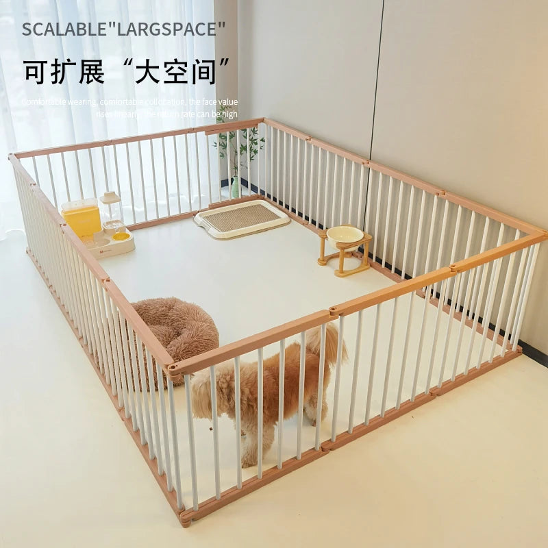 Jaula para perros fuerte y duradera, valla interior suave para mascotas, vallas para perros antioxidantes, diseño creativo, fácil instalación, suministros de productos para mascotas