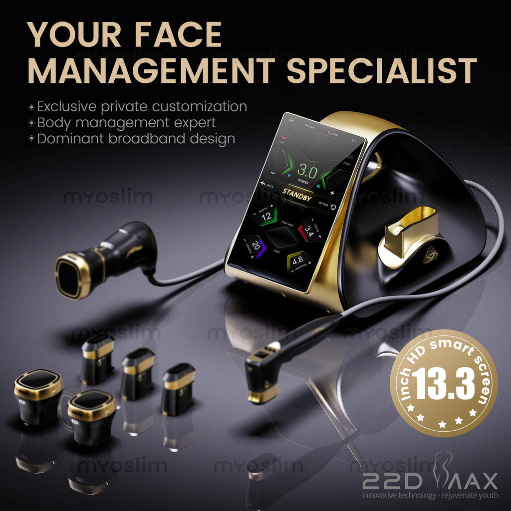 Máquina de Belleza HIFU 22D MAX para Rejuvenecimiento Facial, Adelgazamiento y Reducción de Grasa, Último Modelo