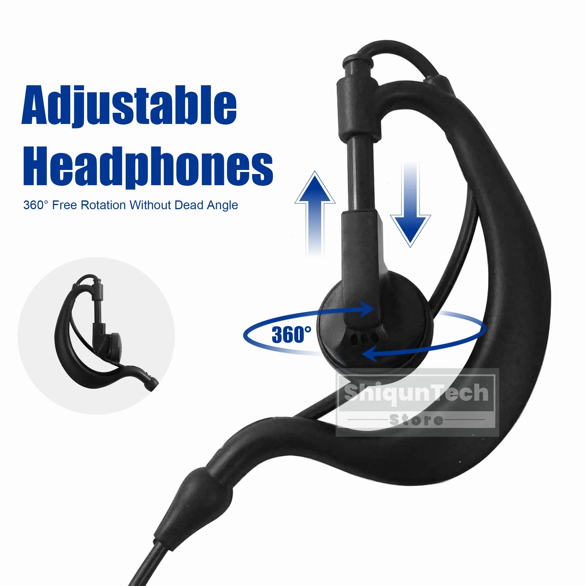 Auricular para ICOM Radio bidireccional IC-F22S auriculares de alta calidad Compatible con IC-V85 IC-V82 Walkie Talkie auriculares con micrófono PTT